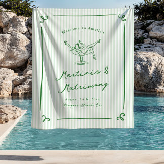 Tenture Martinis & Matrimony Green Bachelorette Party