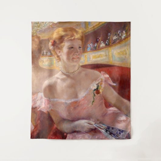 Tenture Mary Cassatt - Femme avec collier de perle dans un (Devant)