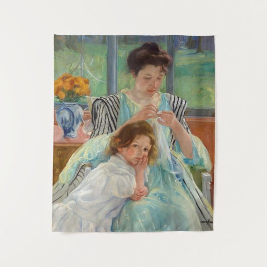 Tenture Mary Cassatt - Jeune Mère Cousant (Devant)