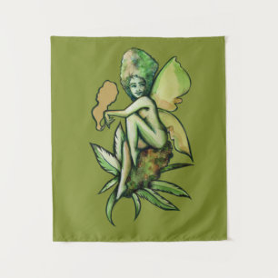 Tenture Mary Jane Fairy Green Goddess Toker