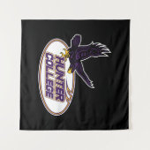 Tenture Mascotte des Hawks de Hunter College (Devant (Horizontal))