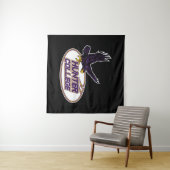 Tenture Mascotte des Hawks de Hunter College (En situation (horizontale))