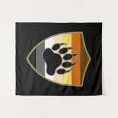 Tenture Masculine et Sleek Gay Bear Pride Drapeau laine (Devant (Horizontal))