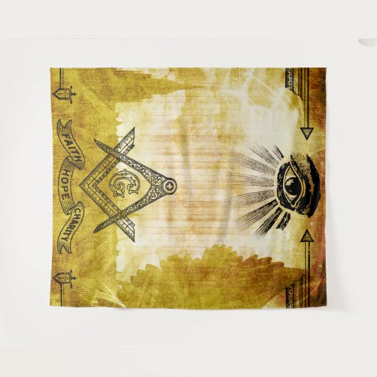 Tenture Mason gratuit (Devant (Horizontal))