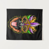 Tenture Masque berger allemand (Devant (Horizontal))