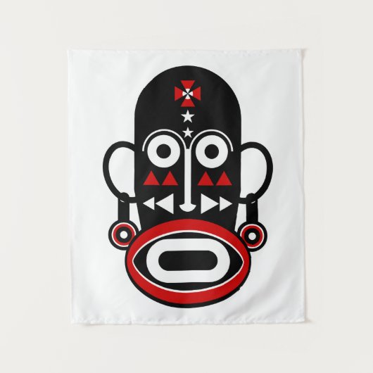 Tenture Masque Tribal Africain (Devant)