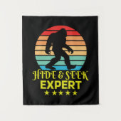 Tenture Masquer Et Chercher Expert Bigfoot Drôle (Devant)