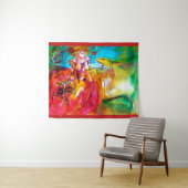 Tenture Masques de carnaval vénitien MIRANDOLINA (En situation (horizontale))