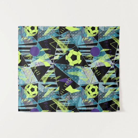 Tenture match de football (Devant (Horizontal))