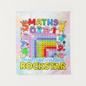 Tenture Maths Multiplication Rockstar Number Day Design (Devant)