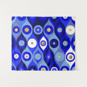 Tenture Mati Mataki grecque - Matiasma Evil Eye blues (Devant (Horizontal))