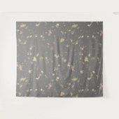 Tenture Matte Gold et Rose Gold Flakes gris foncé chaud (Devant (Horizontal))