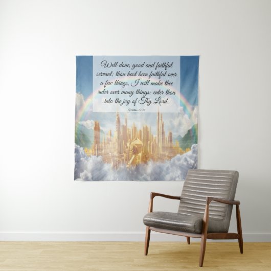 Tenture Matthieu 25:21 (En situation)