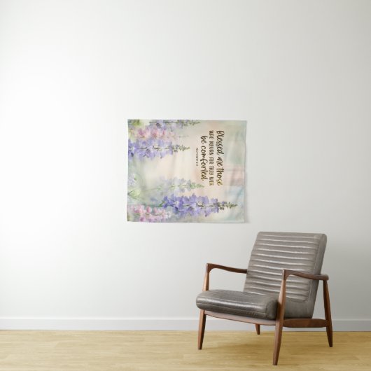 Tenture Matthieu 5:4 Heureux sont ceux qui Mourn Bible (En situation (horizontale))