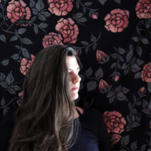 Tenture Mauve Dusty Floral Pattern Flowers