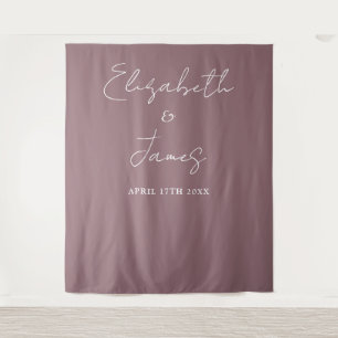 Tenture Mauve Elegant Minimaliste Mariage arrière-plan pho