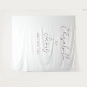 Tenture Mauve Simple Élégant Script Mariage arrière-plan p (Devant (Horizontal))