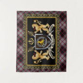 Tenture McPherson Clan Badge & Motto avec Lions (Devant)