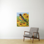 Tenture MD State Bird Oriole & Black eyed Susan Flower (En situation)