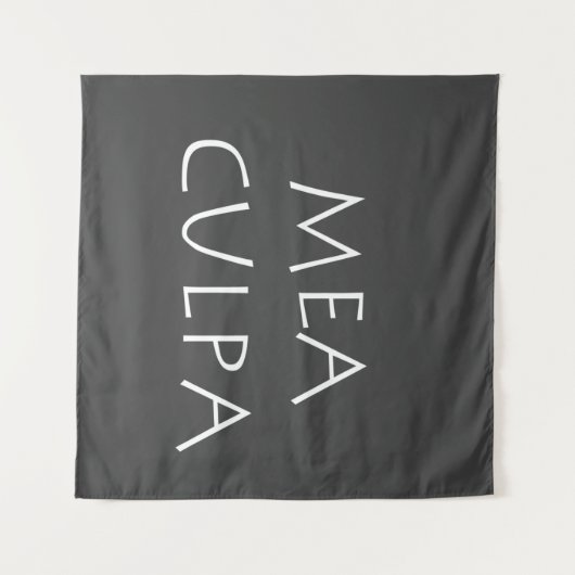 Tenture Mea culpa (Devant (Horizontal))