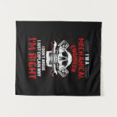 Tenture Mechanic I Am A Mechanical Engineer (Devant (Horizontal))