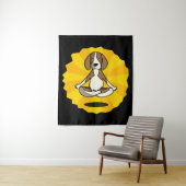 Tenture Médaille du chien Yoga Beagle Labrador Husky Shepe (En situation)