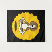 Tenture Médaille du chien Yoga Beagle Labrador Husky Shepe (Devant (Horizontal))