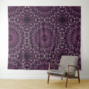 Tenture Médaillon Magenta Mandala Kaleidoscope