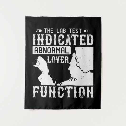 Tenture Médecine - Test en laboratoire montre un amoureux (Devant)