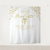 Tenture Médicale School White Gold Gradut Contexte (Devant)