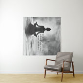 Tenture Méditation Yoga Instructeur Lotus Pose Peinture à  (En situation (horizontale))