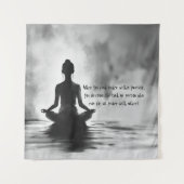 Tenture Méditation Yoga Instructeur Lotus Pose Peinture à  (Devant)