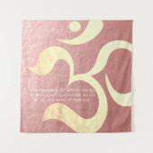 Tenture Méditation Yoga Instructeur Vie Coach OM Citations (Devant)