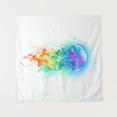 Tenture Méduse arc-en-ciel (Devant (Horizontal))