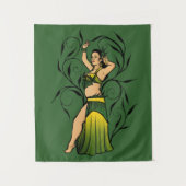 Tenture Megan Green Belly Dancer (Devant)