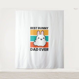 Tenture Meilleur Bunny Papa Jamais Lapin mignon lapin lapi