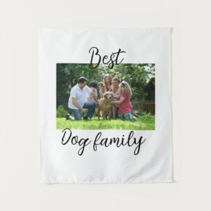 Tenture Meilleur chien famille maman papa animal ami anima