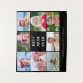 Tenture Meilleur Collage Photo de Maman (Devant)