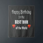 Tenture Meilleur design d'anniversaire pour maman<br><div class="desc">Magnifique design d'anniversaire pour votre adorable maman</div>