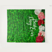 Tenture Meilleur jour Ever Moderne Fleurs Mariage Toile de (Devant (Horizontal))