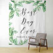 Tenture Meilleur jour Fond de décoration de mariage avec v (En situation)