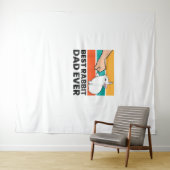 Tenture Meilleur Lapin Papa Jamais Drôle Rabbit Père Rabbi (En situation (horizontale))