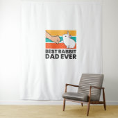Tenture Meilleur Lapin Papa Jamais Drôle Rabbit Père Rabbi (En situation)