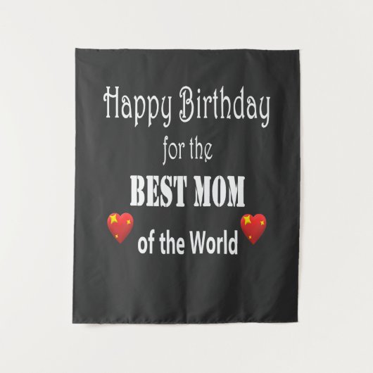 Tenture Meilleur Maman Birthday Design (Devant)