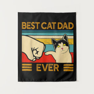Tenture Meilleur Papa Chat du Monde   Cadeau drôle pour Pa