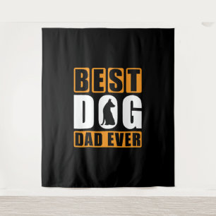 Tenture Meilleur Papa Chien de Tous les Temps