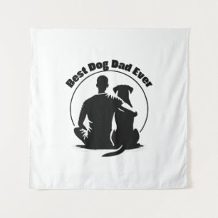Tenture Meilleur Papa Chien de Tous les Temps T-shirt Homm