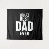 Tenture Meilleur papa du monde masculin (Devant (Horizontal))