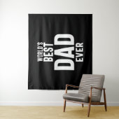 Tenture Meilleur papa du monde masculin (En situation)