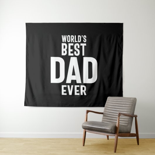 Tenture Meilleur papa du monde masculin (En situation (horizontale))